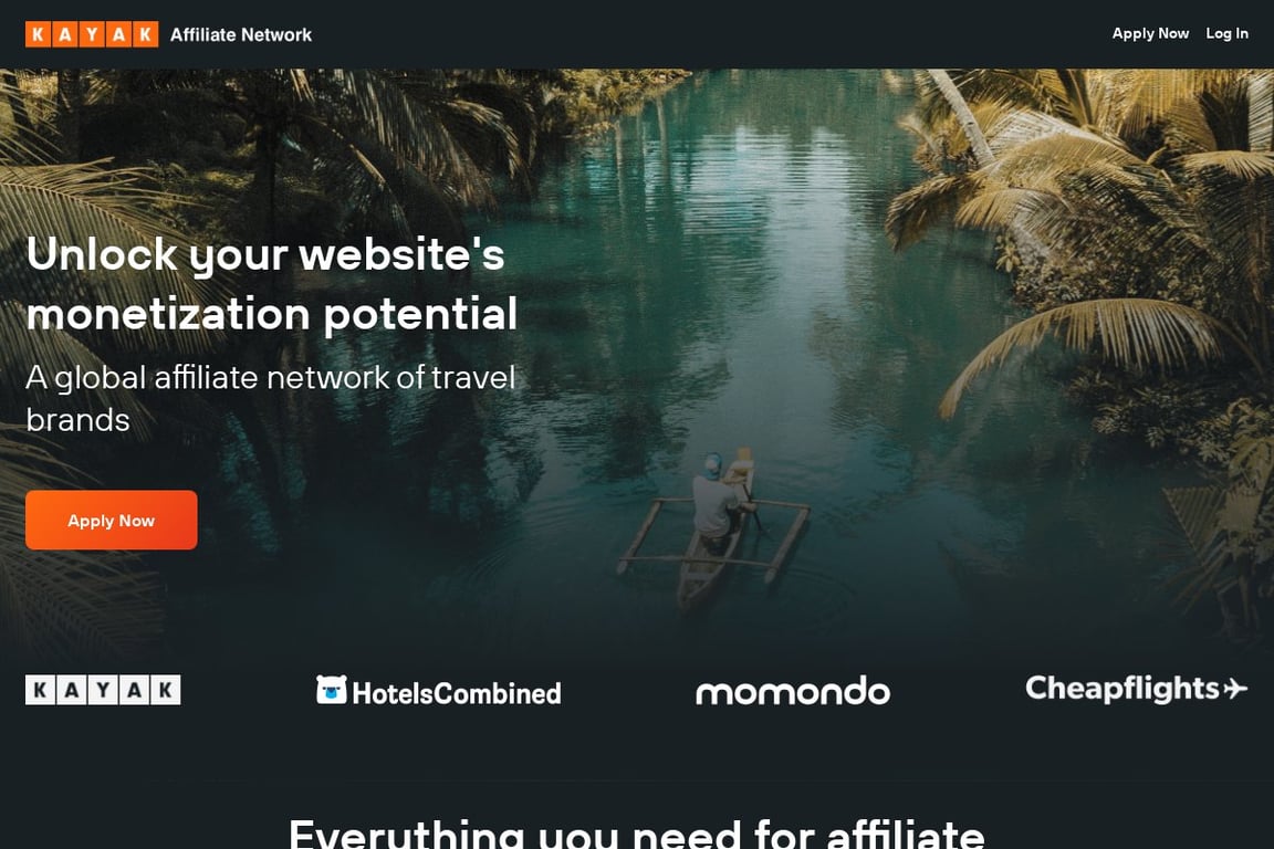 Cheapflights affiliate program signup page