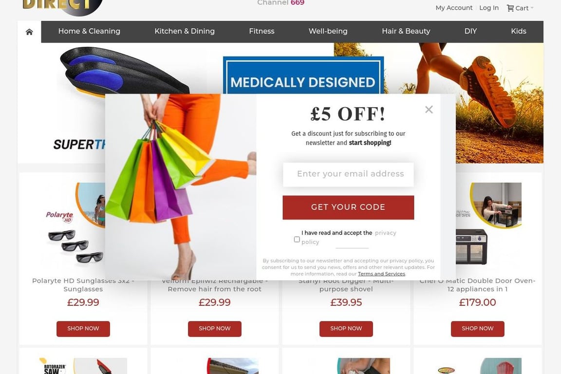 Best Direct UK homepage