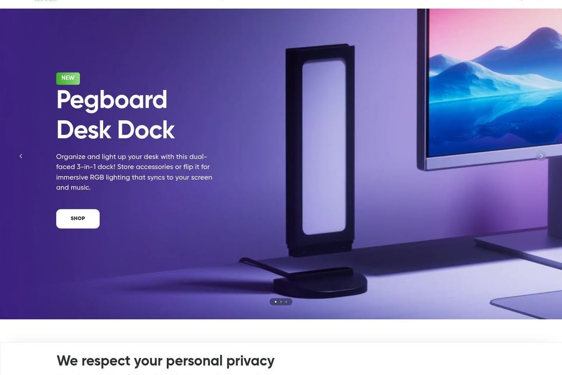 Nanoleaf homepage