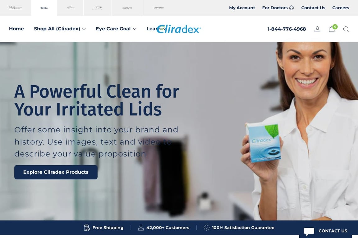 Cliradex homepage