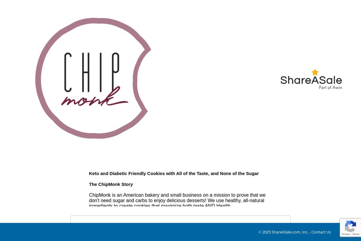 ChipMonk Baking affiliate program signup page