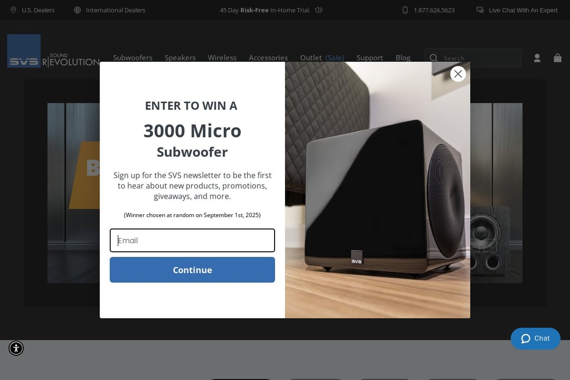 SVS Home Audio Speakers & Subwoofers homepage