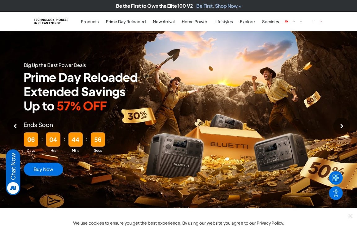 BLUETTI US homepage