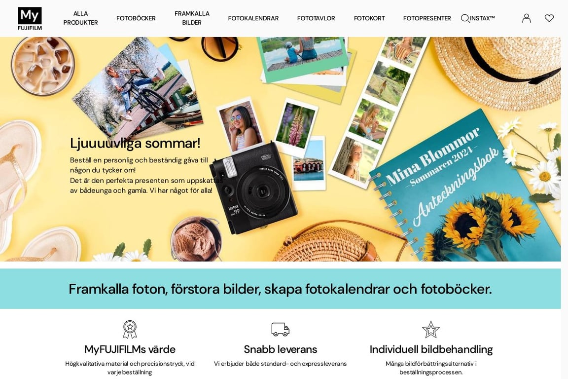 MyFUJIFILM homepage