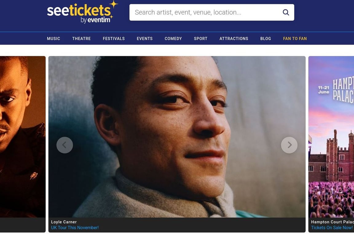 See Tickets homepage