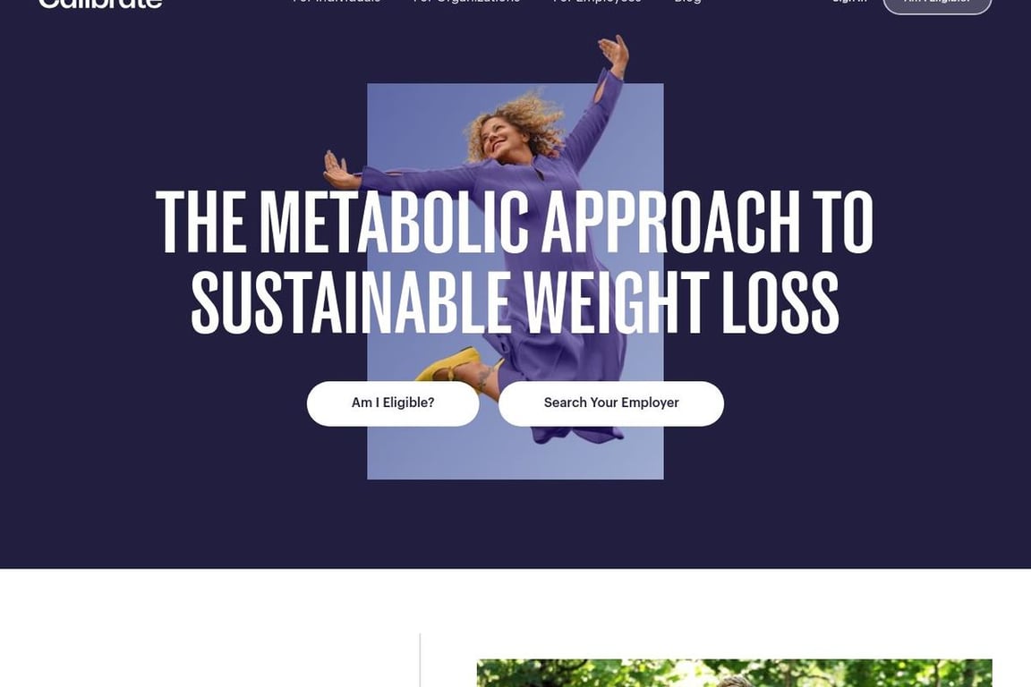 Calibrate homepage