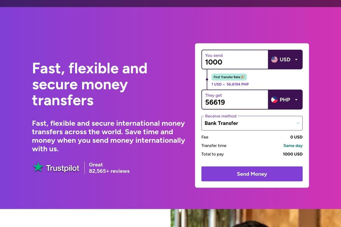 World Remit LTD homepage