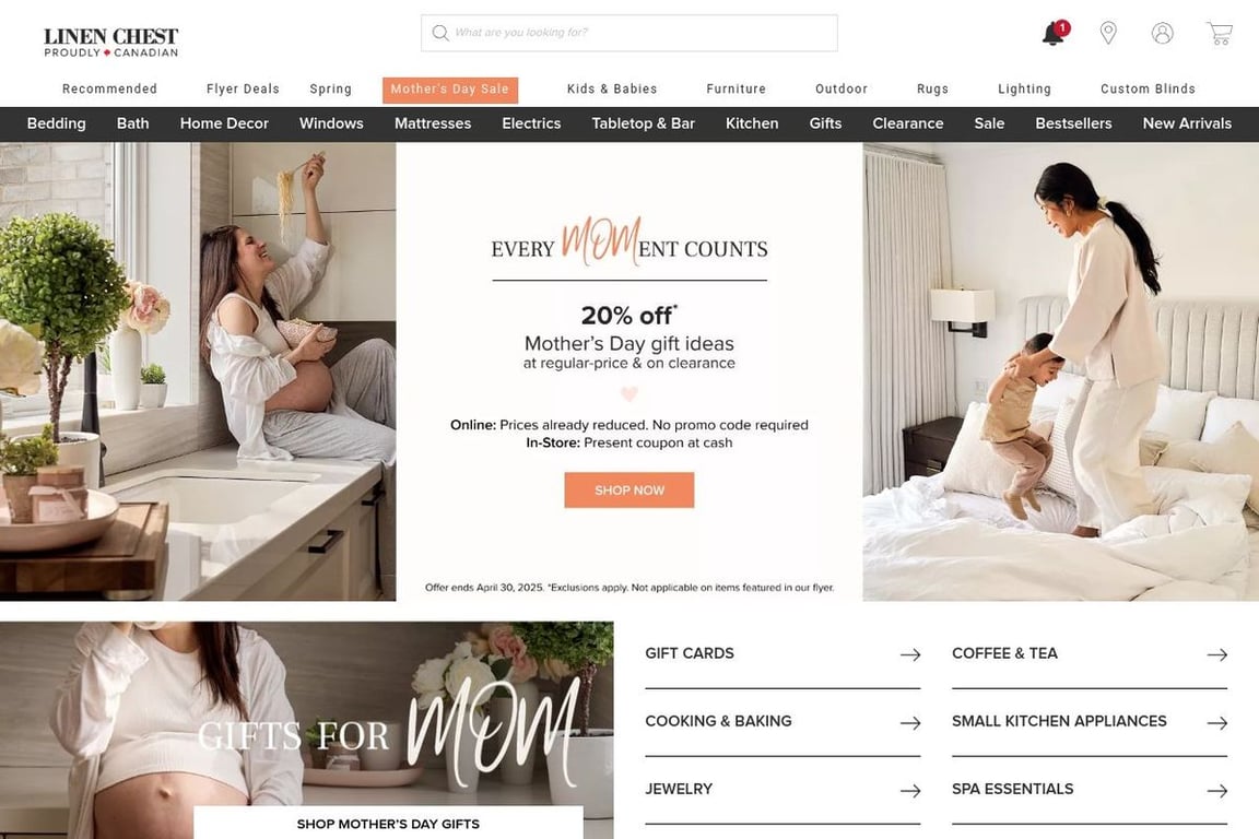 Linen Chest homepage
