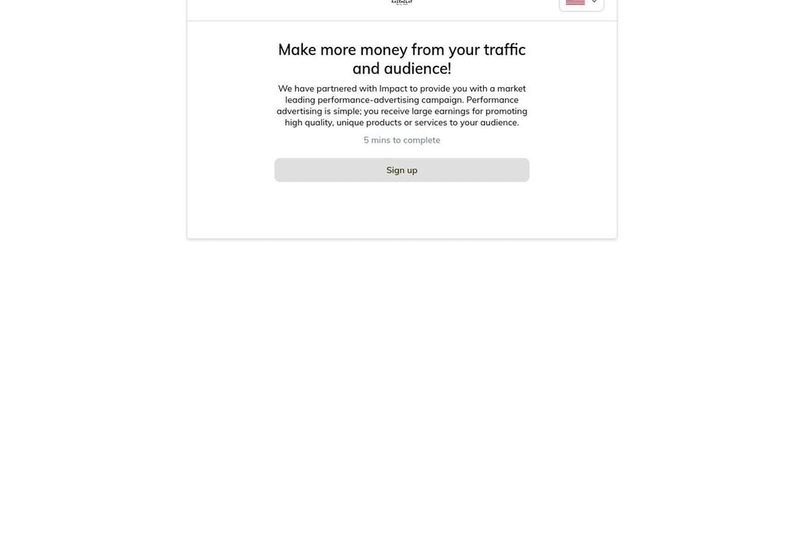 Rastaclat affiliate program signup page