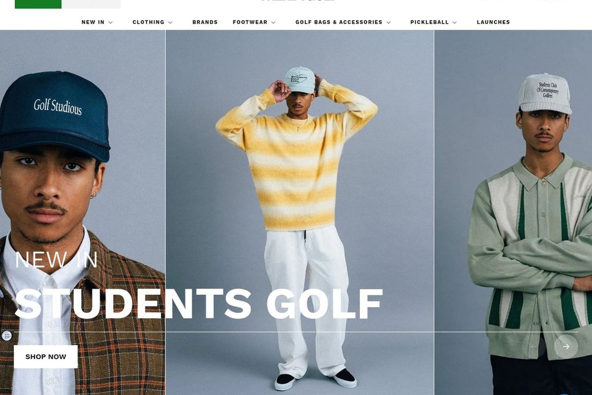 TrendyGolf homepage