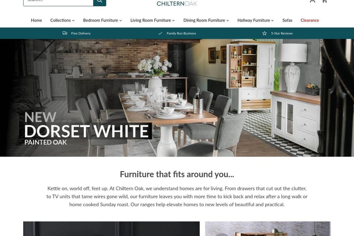 Chiltern Oak Furniture UK homepage