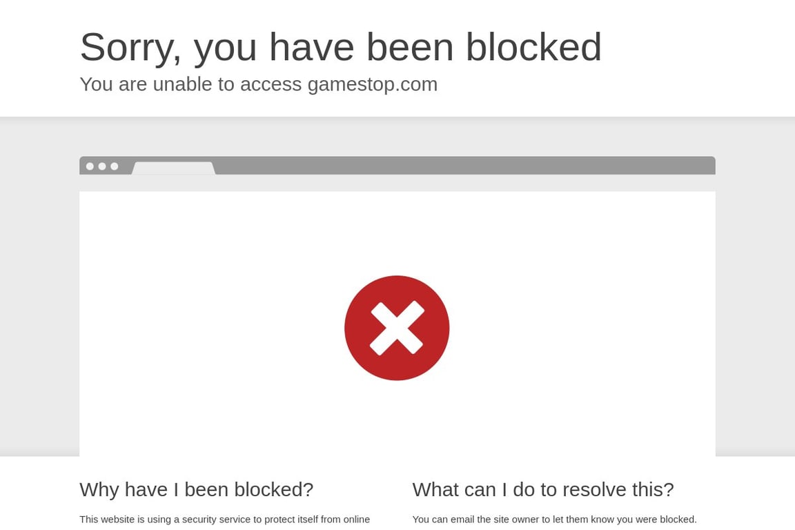 GameStop homepage
