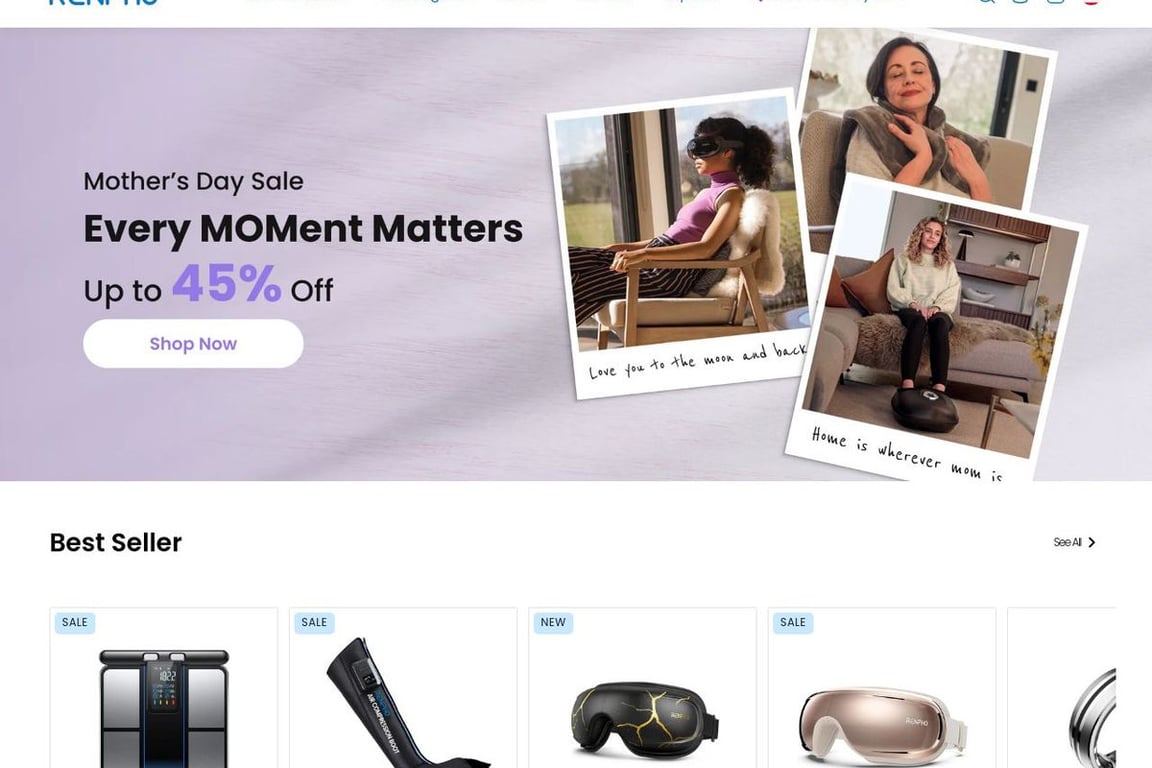 Renpho homepage