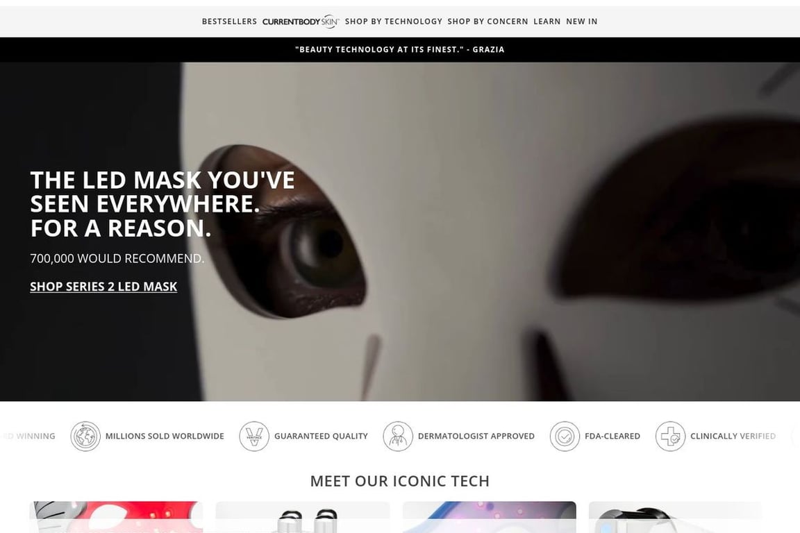 Currentbody homepage