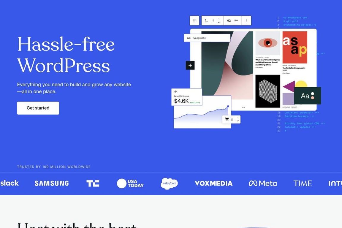 WordPress.com homepage