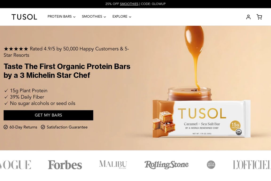 TUSOL Wellness homepage