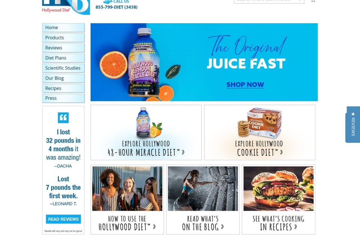 Sunset Health Products, Inc. homepage