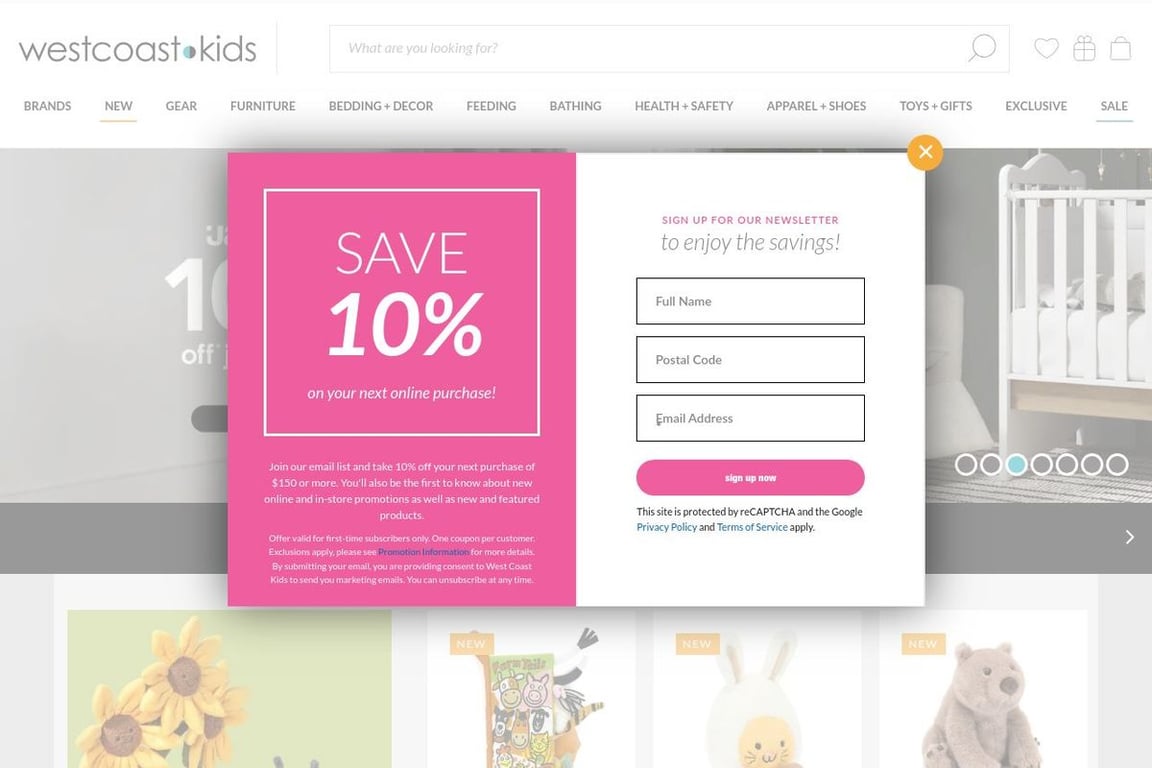 West Coast Kids homepage