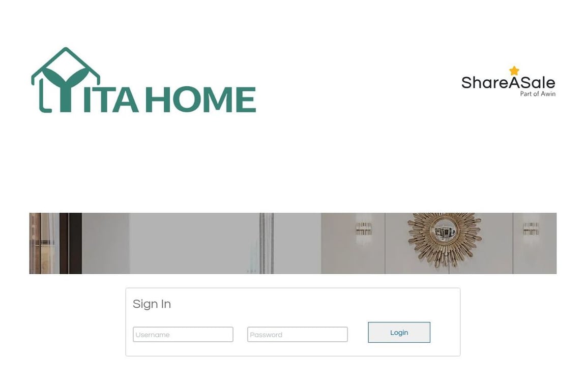 Yitahome affiliate program signup page