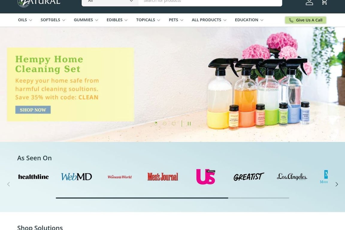 Zatural homepage