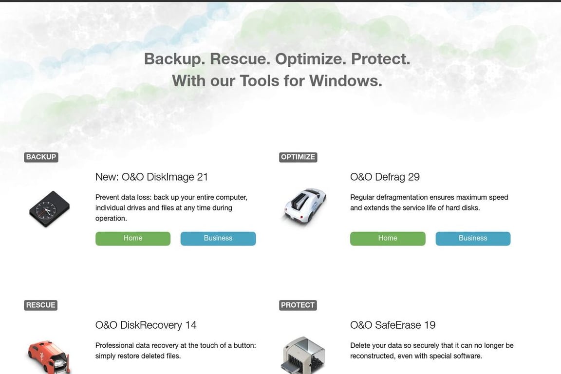 O&O Software homepage