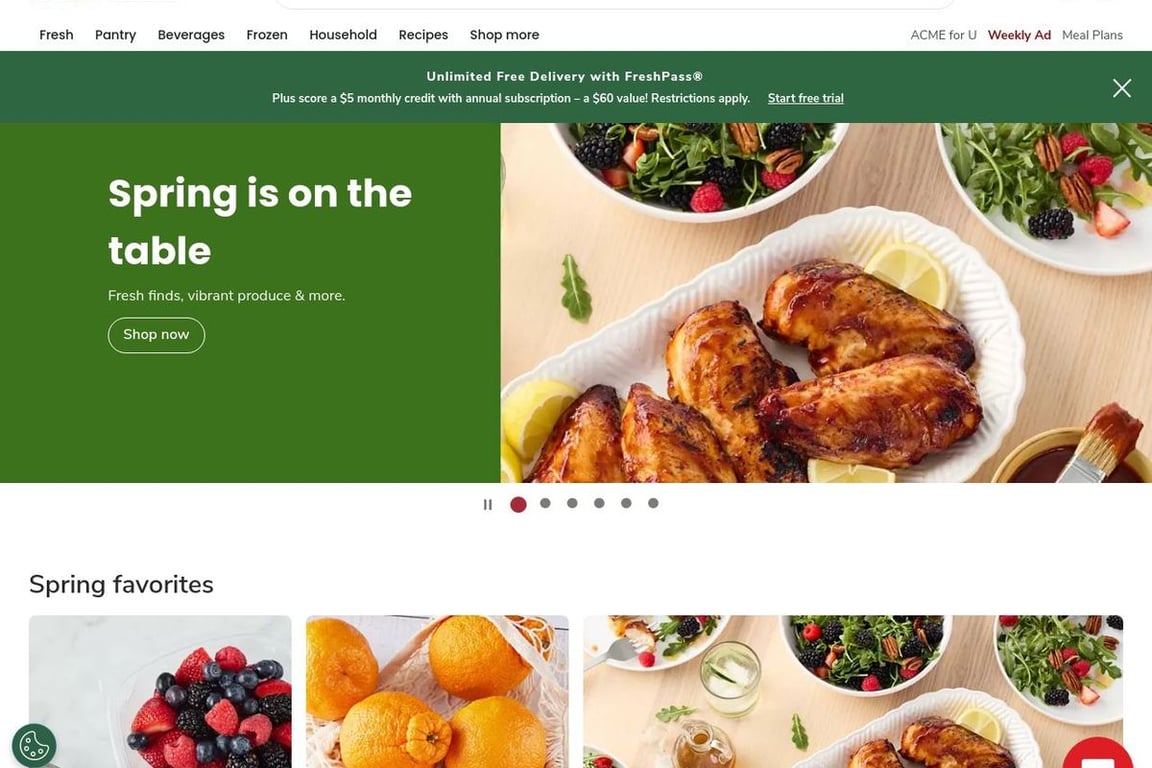 ACME Markets homepage