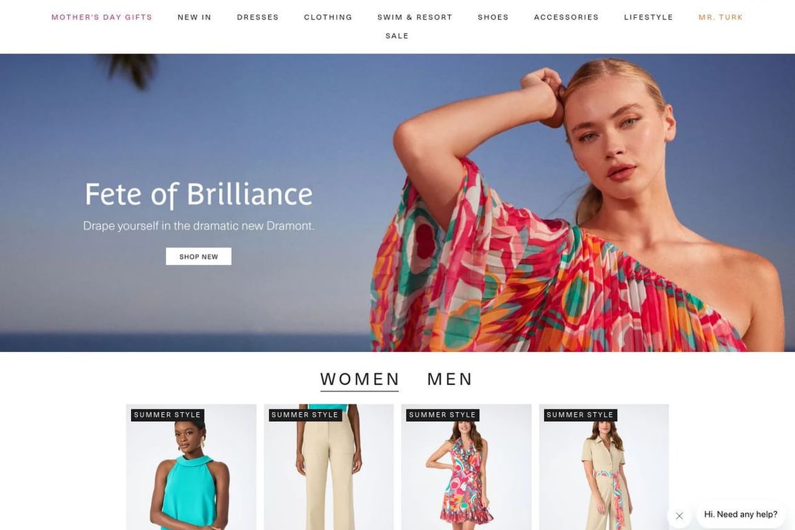 Trina Turk homepage