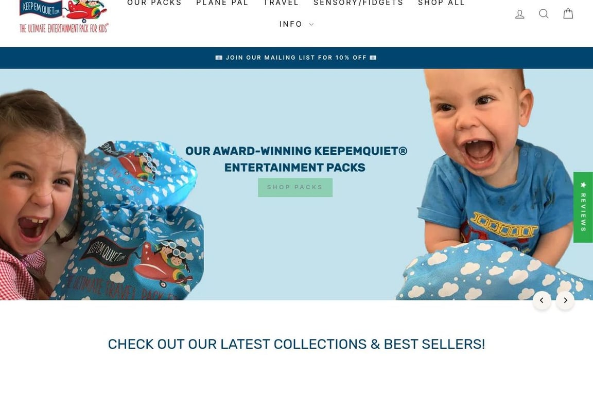KeepEmQuiet homepage
