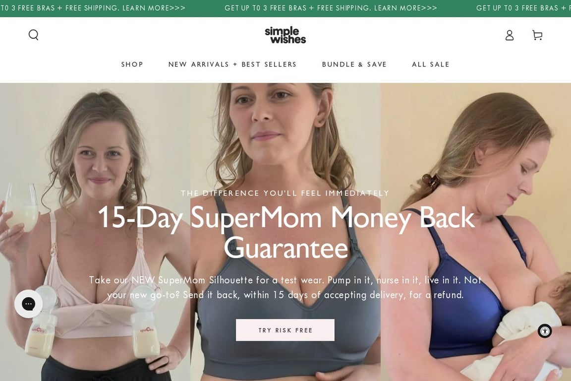 Simple Wishes homepage