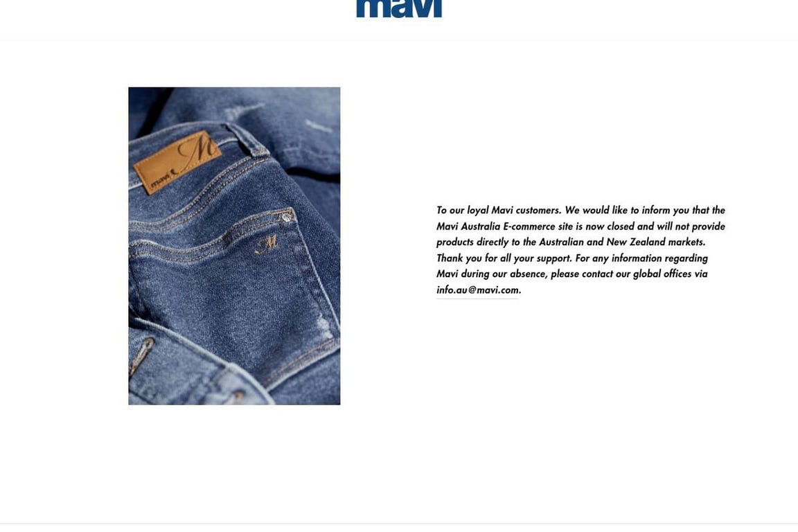Mavi homepage
