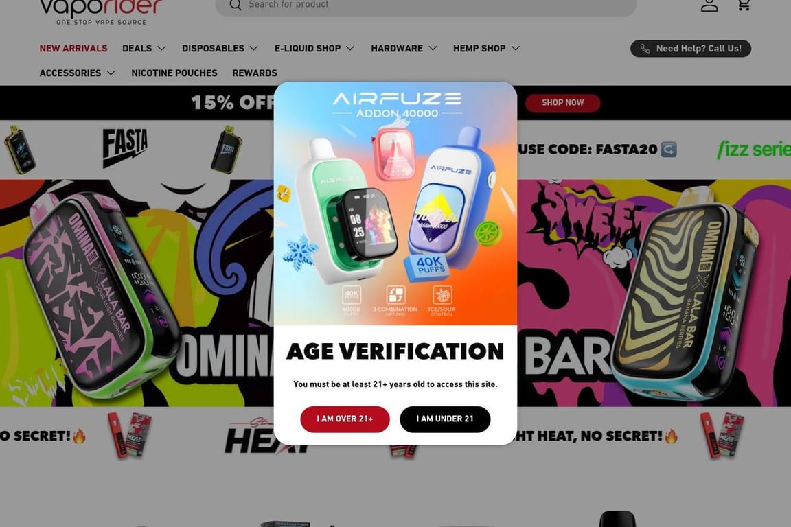 VapoRider homepage