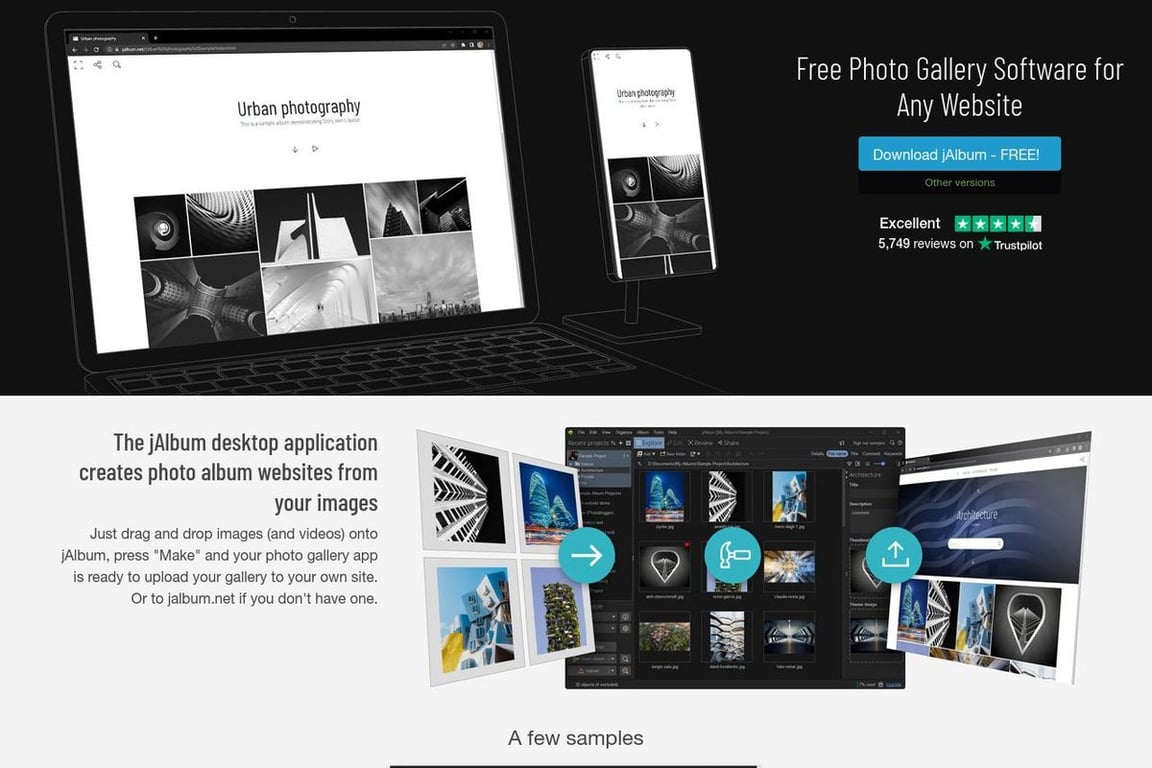 Jalbum homepage