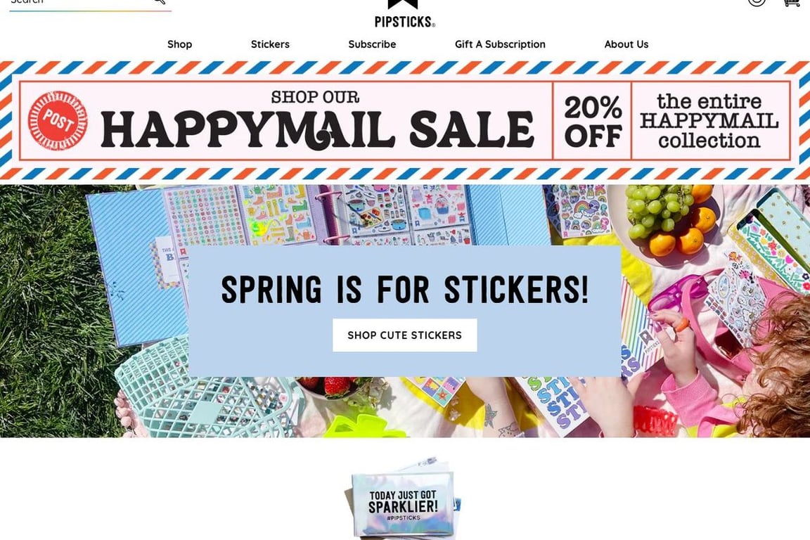 Pipsticks homepage