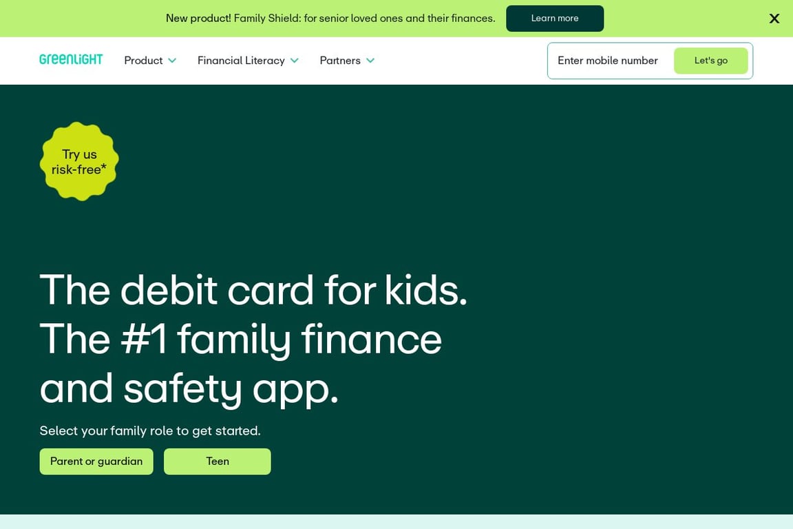 Greenlight homepage