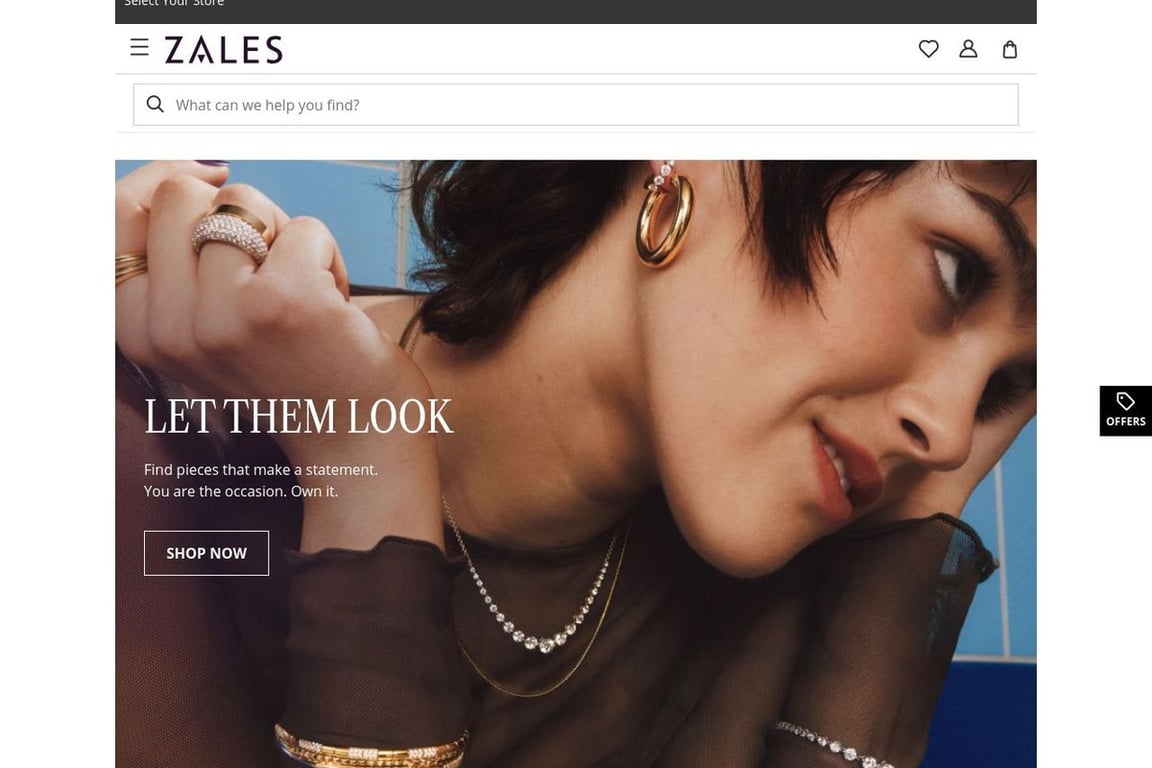 Zales homepage