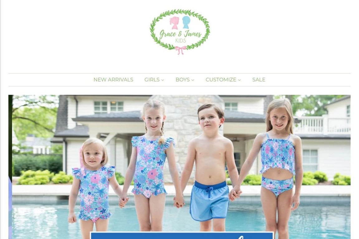 Grace and James Kids, LLC homepage