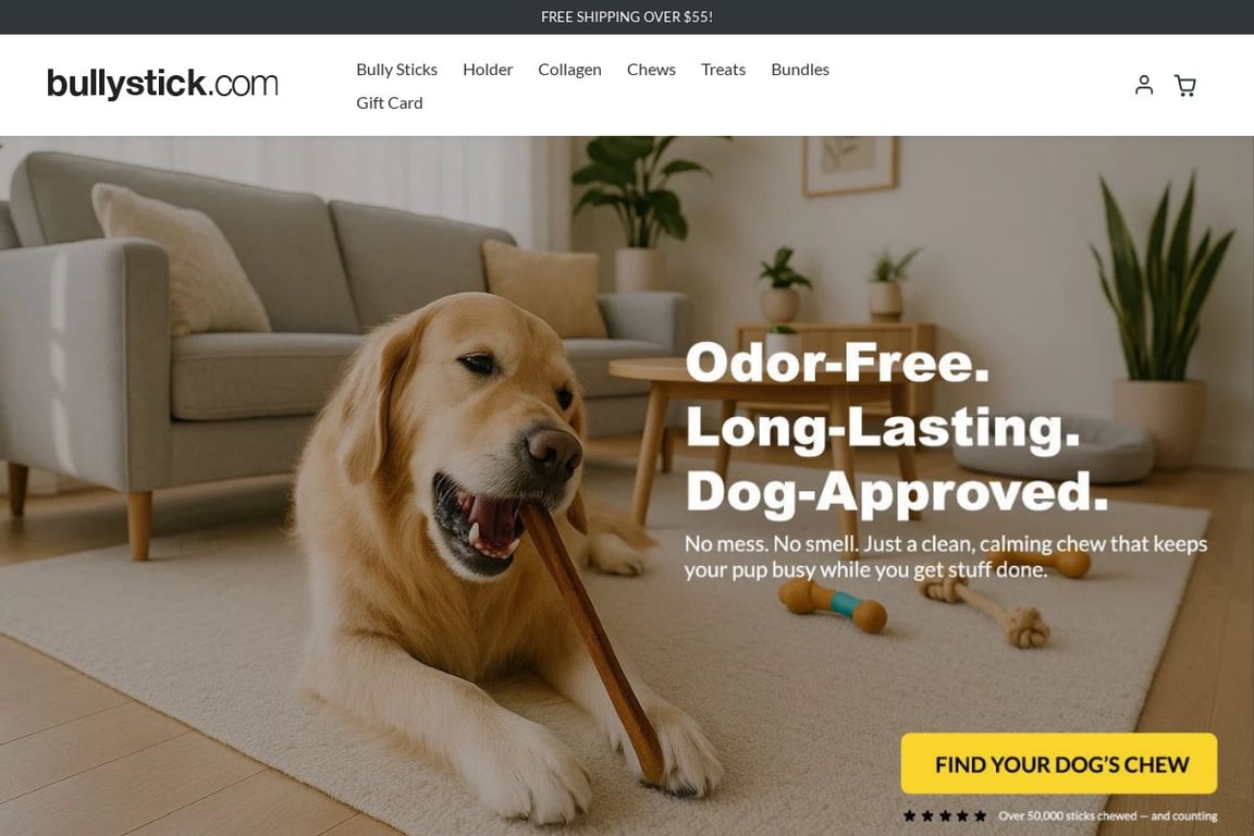 BullyStick.com homepage