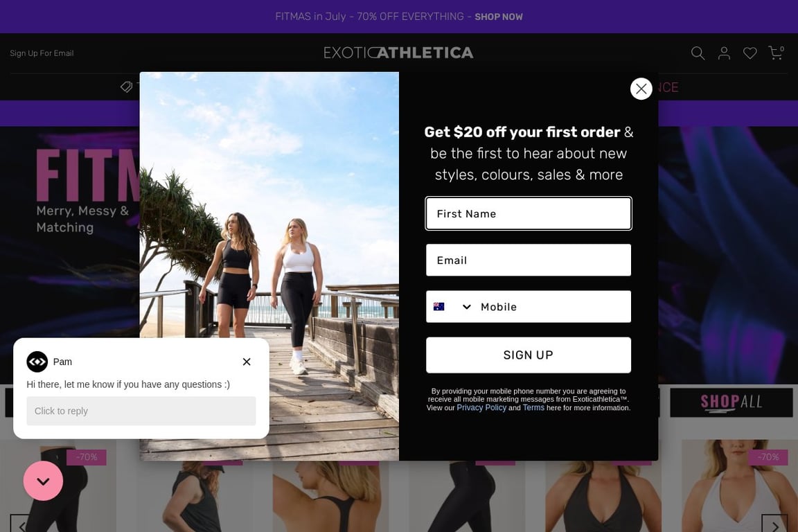 Exoticathletica homepage