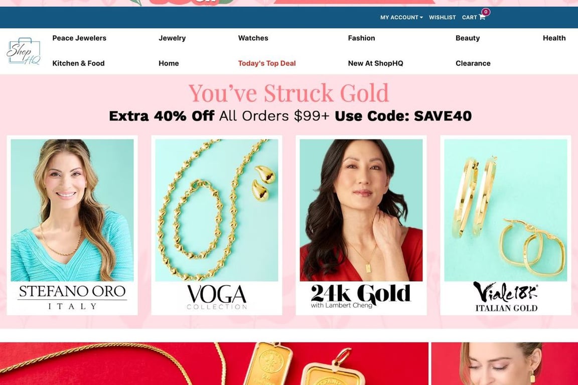 ShopHQ homepage