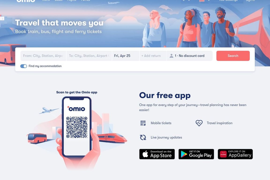 Omio Travel GmbH APAC homepage