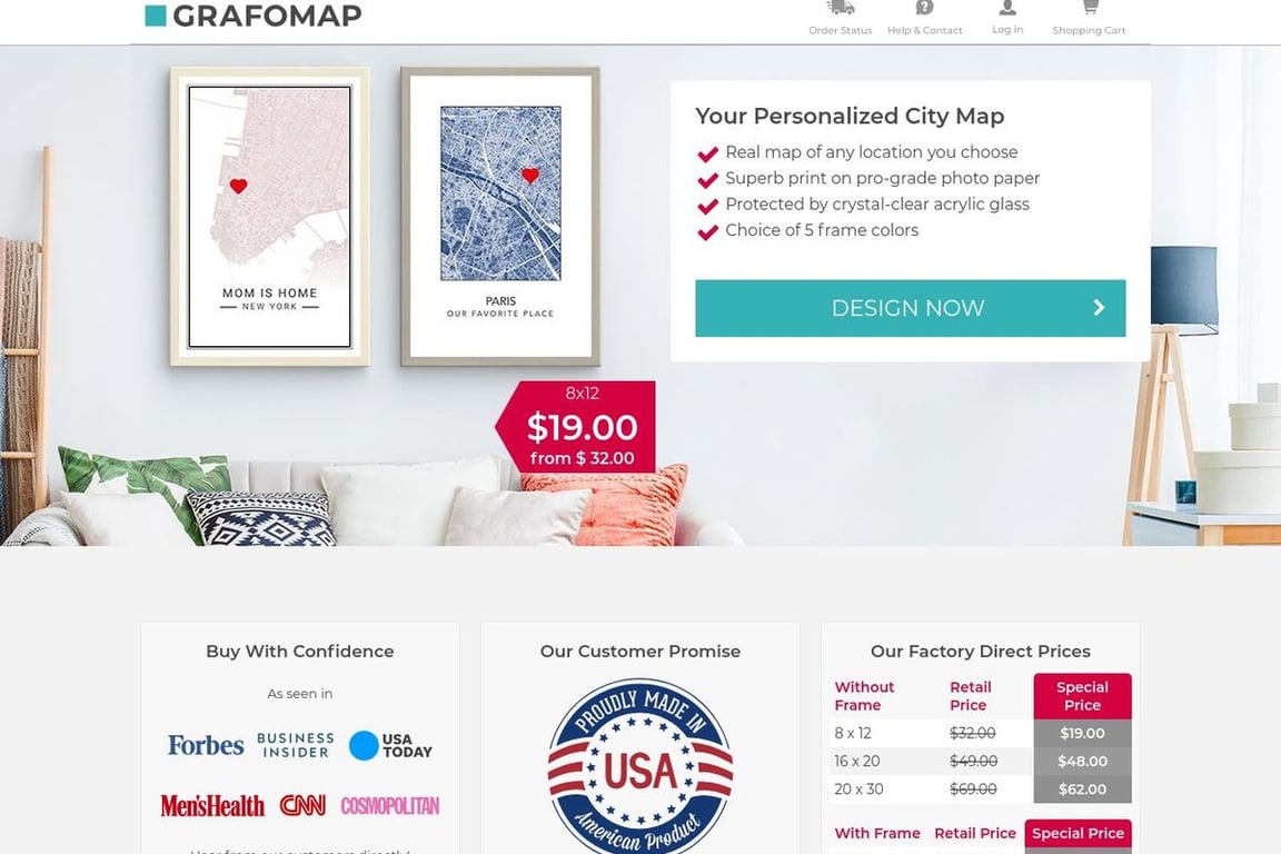 Grafomap homepage