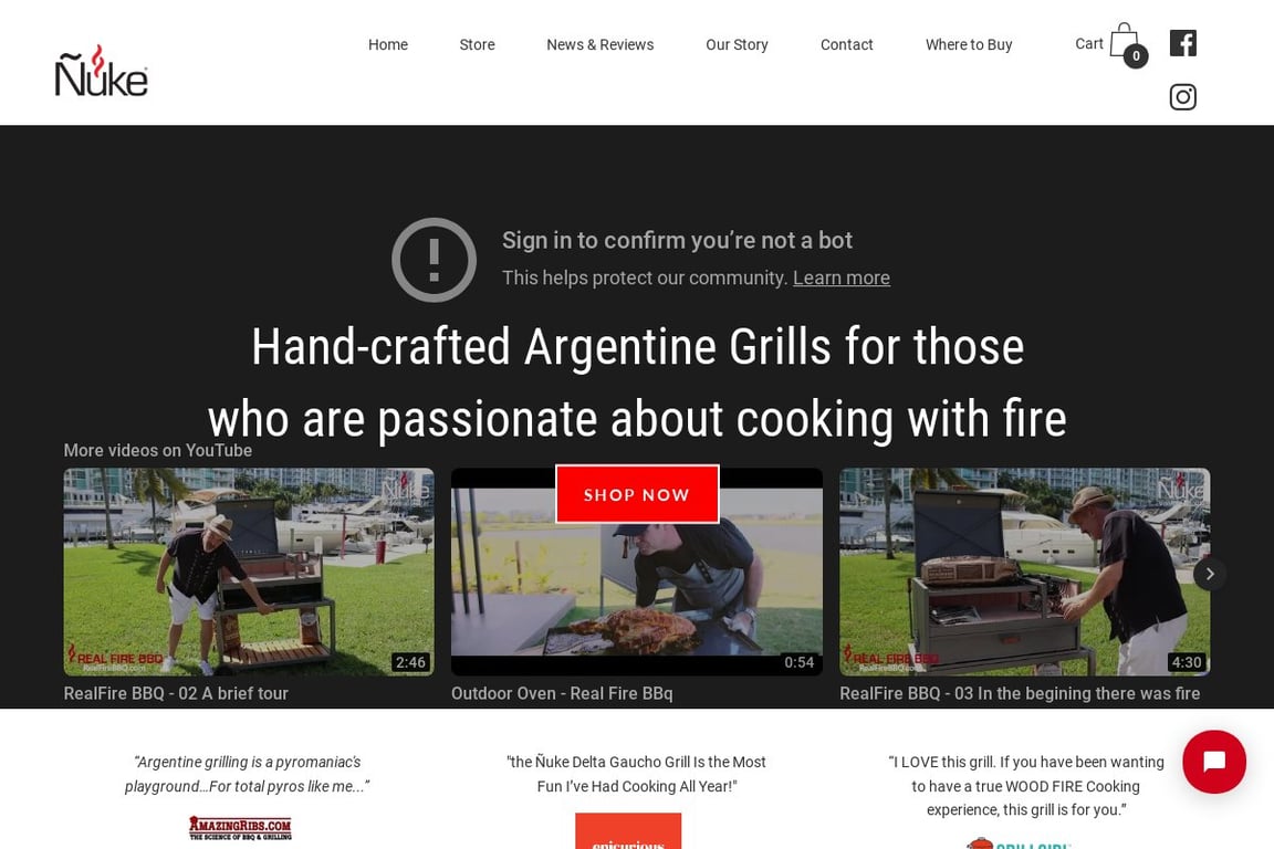 Nuke BBQ homepage