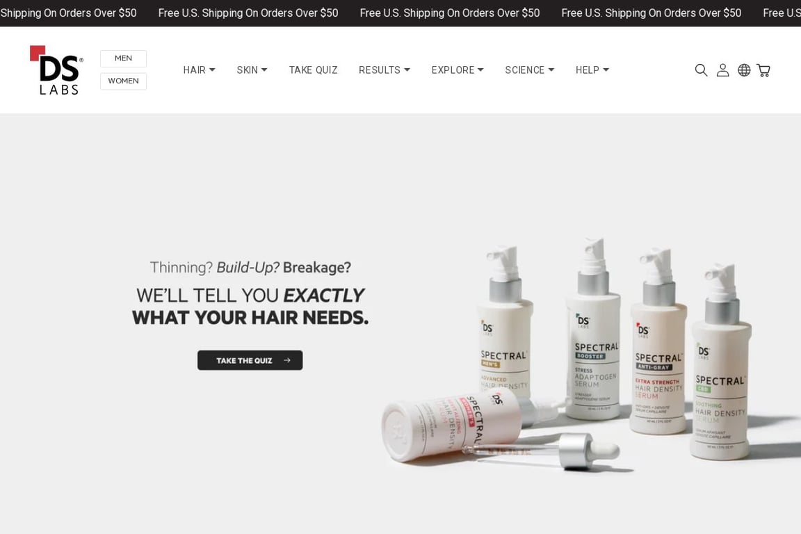 DS Laboratories homepage