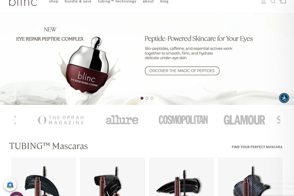 Kinder Beauty homepage