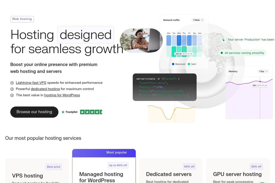 Liquid Web homepage