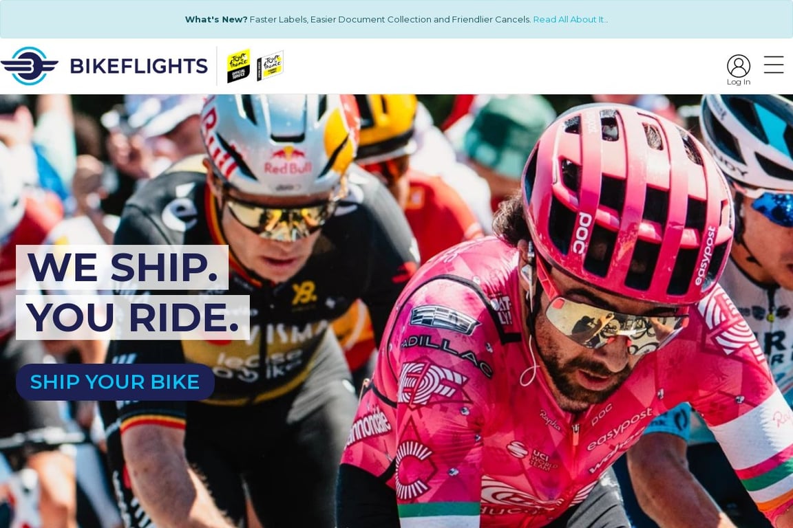BikeFlights homepage