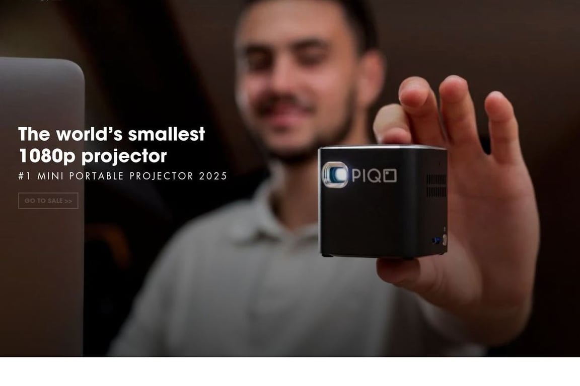 PIQO Projector homepage