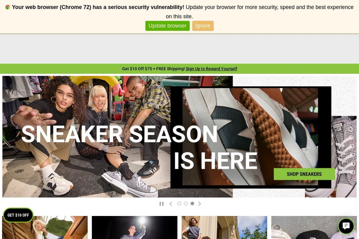Journeys homepage