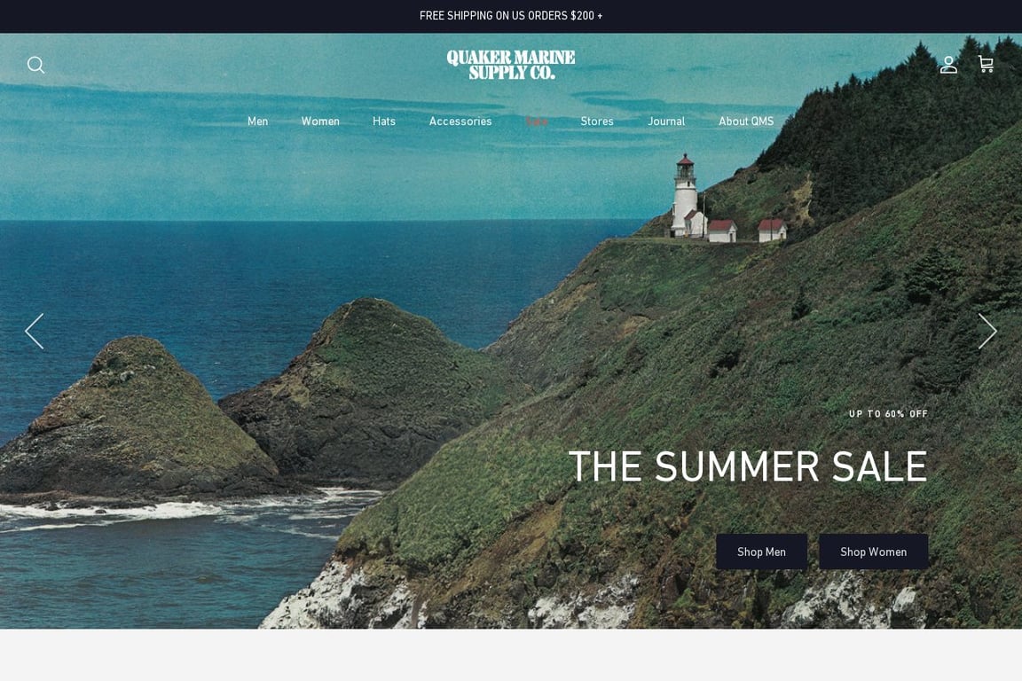 Quaker Marine Supply homepage