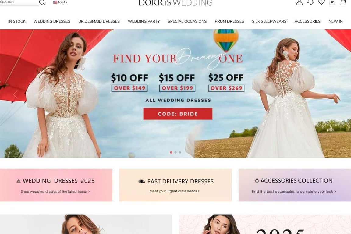 Dorris Wedding homepage
